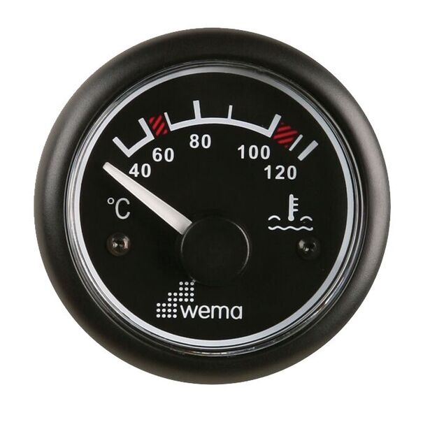 VEDEN LÄMPÖTILAMITTARI 120°, MUSTA