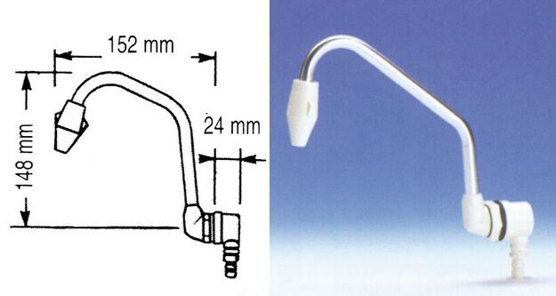 VEDENJUOKSUTIN TAITTUVA VAKIOMALLI 12MM LETKULLE