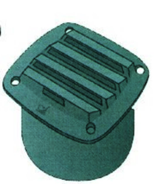 VENTTIILIRITILÄ 125x125MM, MATTAMUSTA