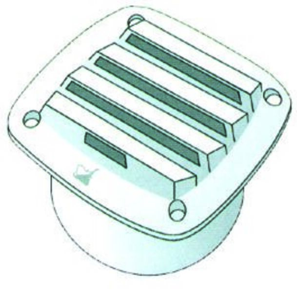 VENTTIILIRITILÄ 125x125MM, MATTAVALKOINEN