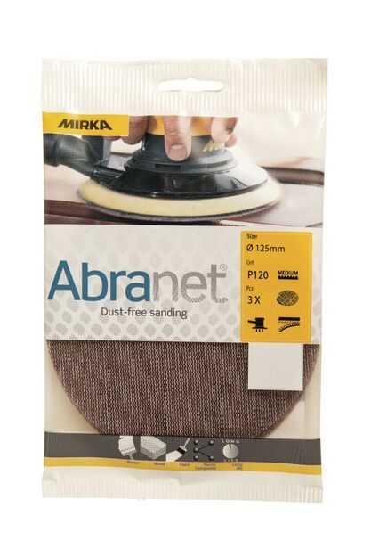 VERKKOHIOMAPYÖRÖT MIRKA ABRANET 125MM P80