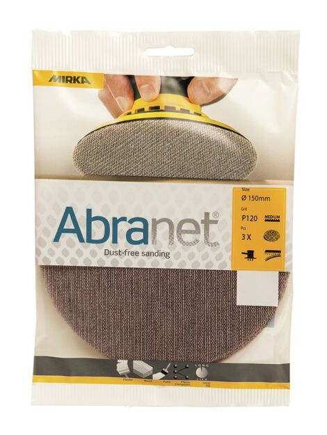 VERKKOHIOMAPYÖRÖT MIRKA ABRANET 150MM P80