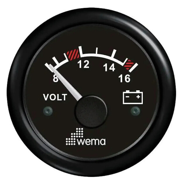 VOLTTIMITTARI 12V, MUSTA